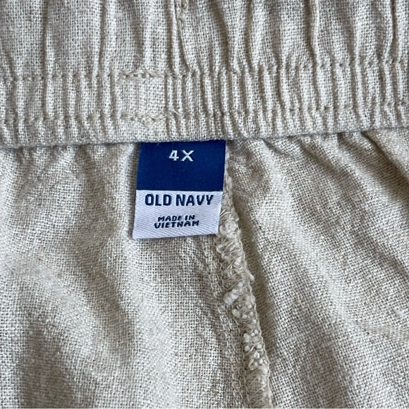 Old Navy Women’s High Waisted Linen Blend Utility Shorts Plus Size 4X Pull On - Picture 9 of 10